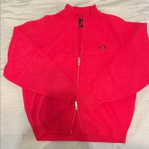 Armani Exchange Women's Bright Red Cardigan